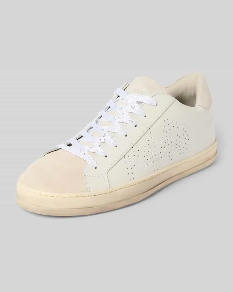 P448 Sneaker mit Schnürverschluss Modell 'JOHN Weiss
