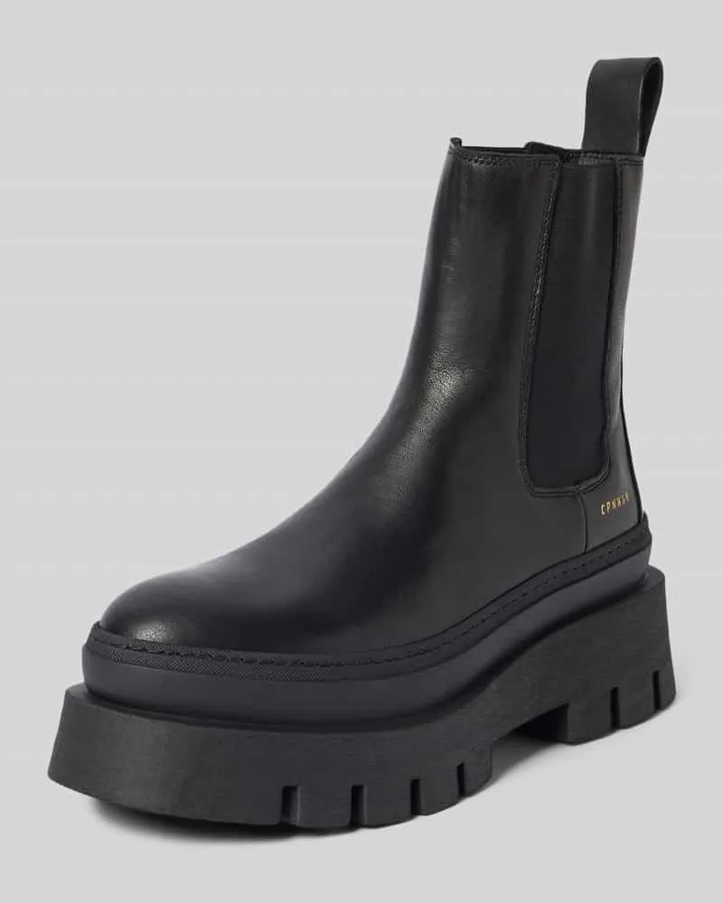 Copenhagen Chelsea Boots mit elastischem Einsatz Black