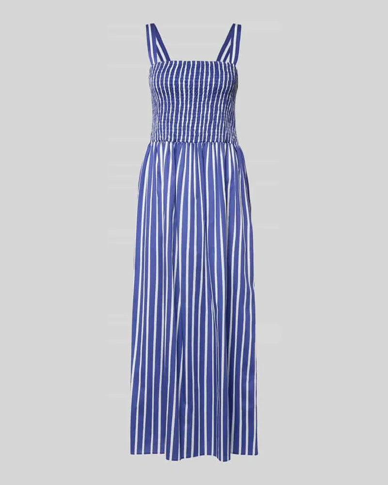 Marc Cain Midikleid im Allover-Look mit Smok-Details Royal