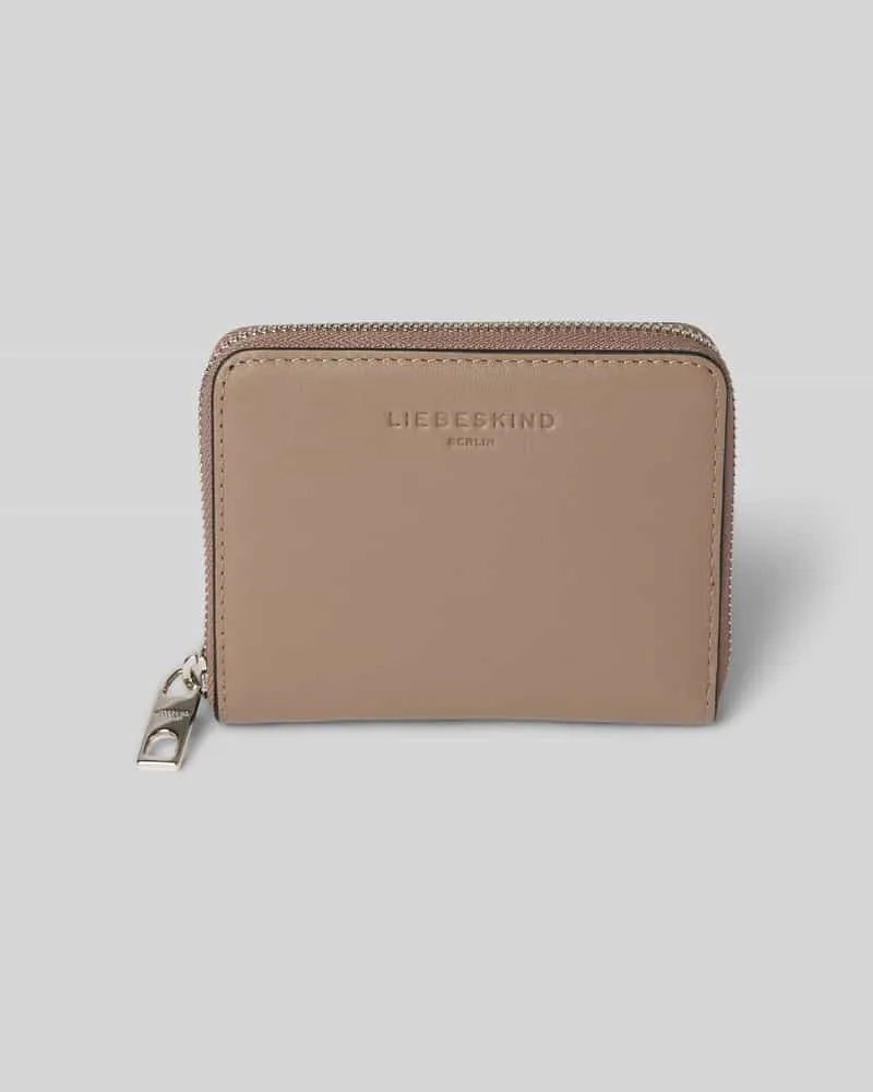 Liebeskind Portemonnaie mit Label-Detail Modell 'Conny Taupe