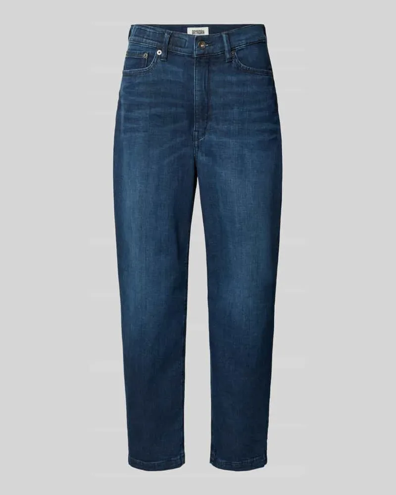 Drykorn Barrel Fit Jeans mit Eingrifftaschen Modell 'FLOWN Dunkelblau