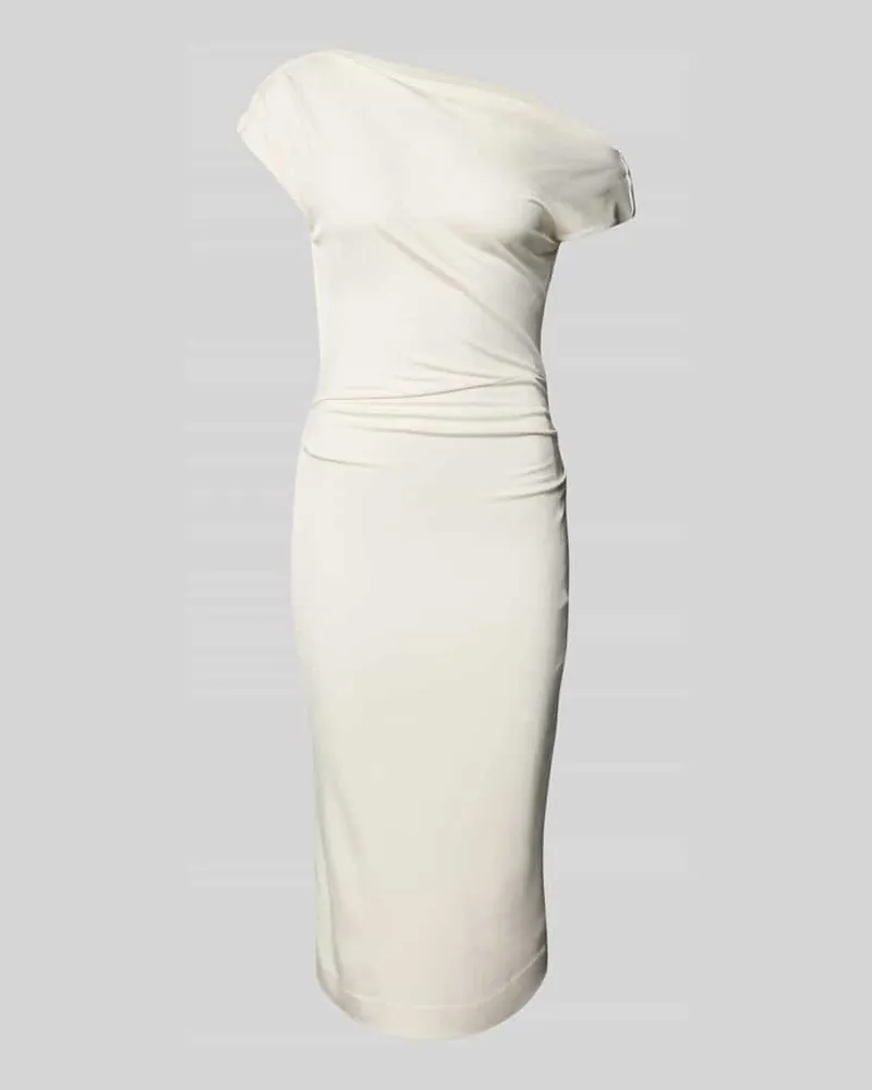 HUGO BOSS Eng anliegendes Kleid aus Viskose-Mix Modell 'ETRIMI Offwhite