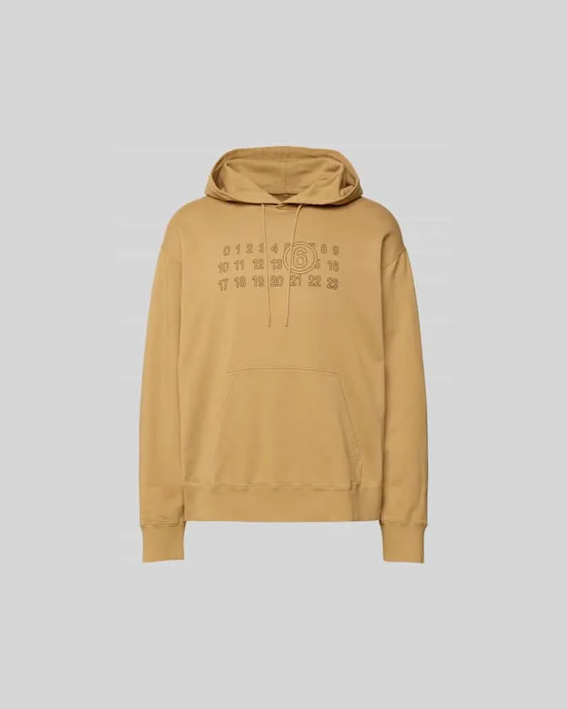 Maison Margiela Hoodie mit Kapuze Camel