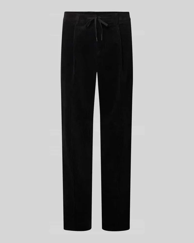Selected Homme Regular Fit Cordhose aus Baumwoll-Mix Modell 'LEROY Black