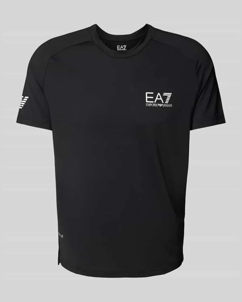 EA7 T-Shirt mit Label-Print Modell 'VENTUS7 Black