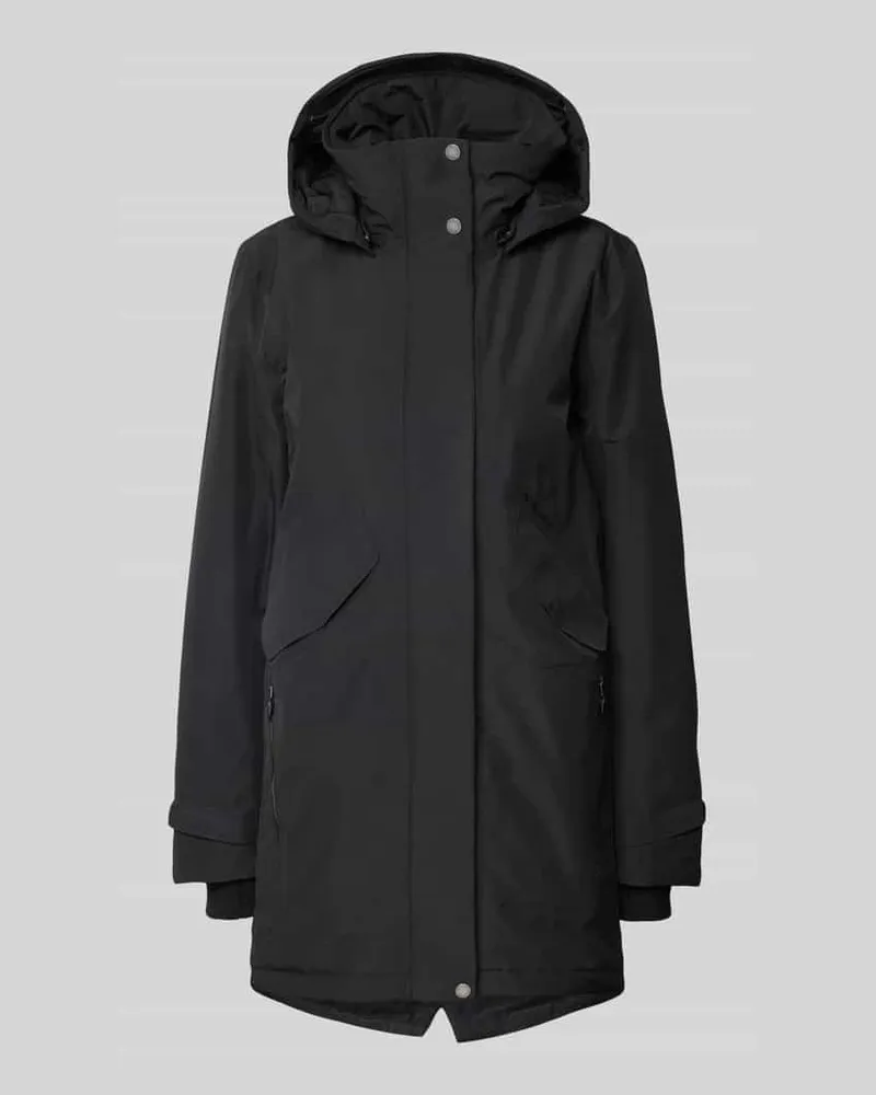 Didriksons 1913 Parka mit Reißverschlusstaschen Modell 'INDRA Black
