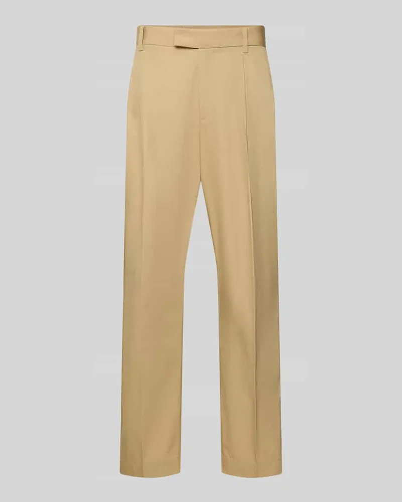 HUGO BOSS Straight Leg Chino aus reiner Baumwolle Modell 'CELEG261 Sand
