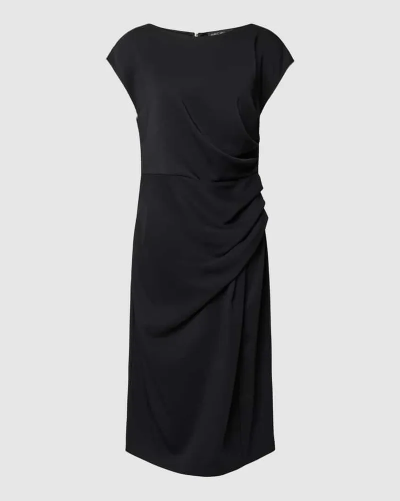 Marc Cain Knielanges Kleid mit U-Boot-Ausschnitt Black