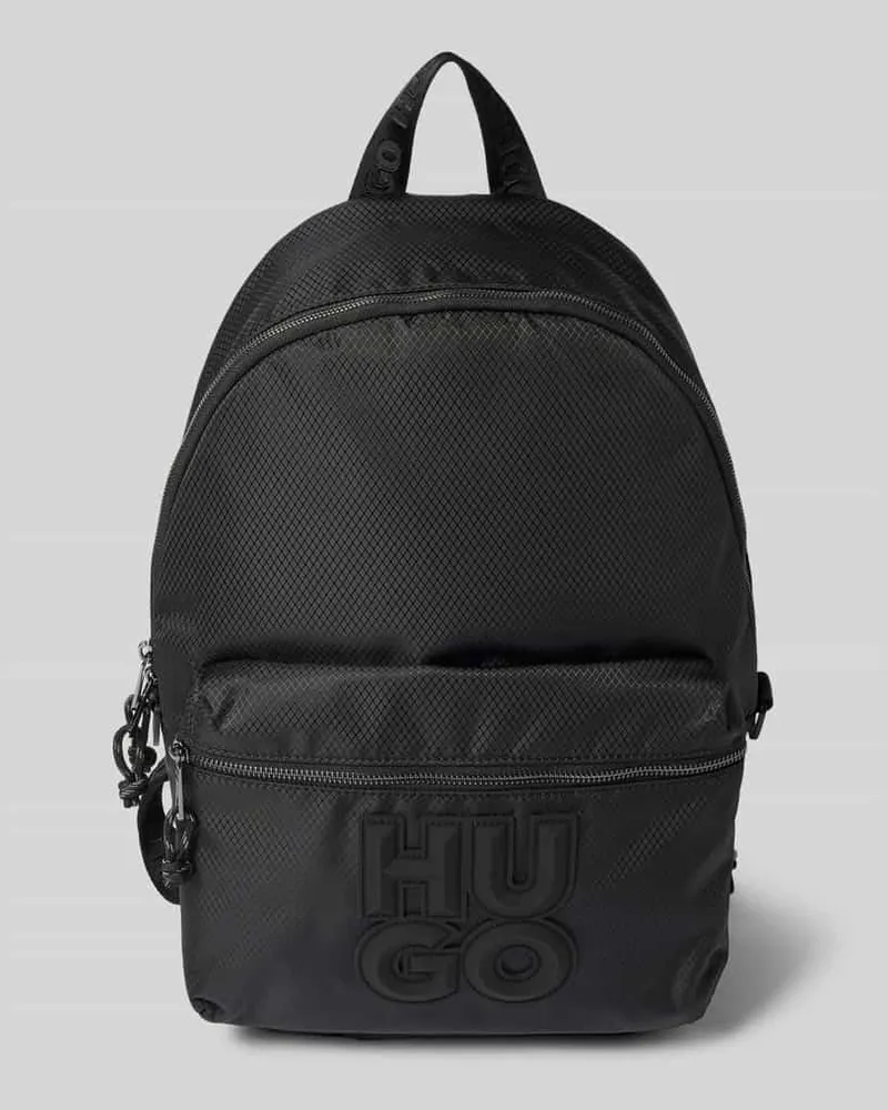 HUGO BOSS Rucksack mit Label-Patch Modell 'Malick Black