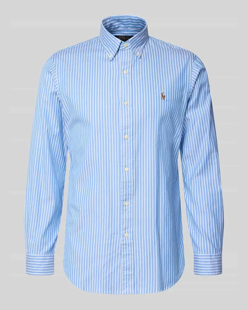 Ralph Lauren Freizeithemd mit Knopfleiste Hellblau