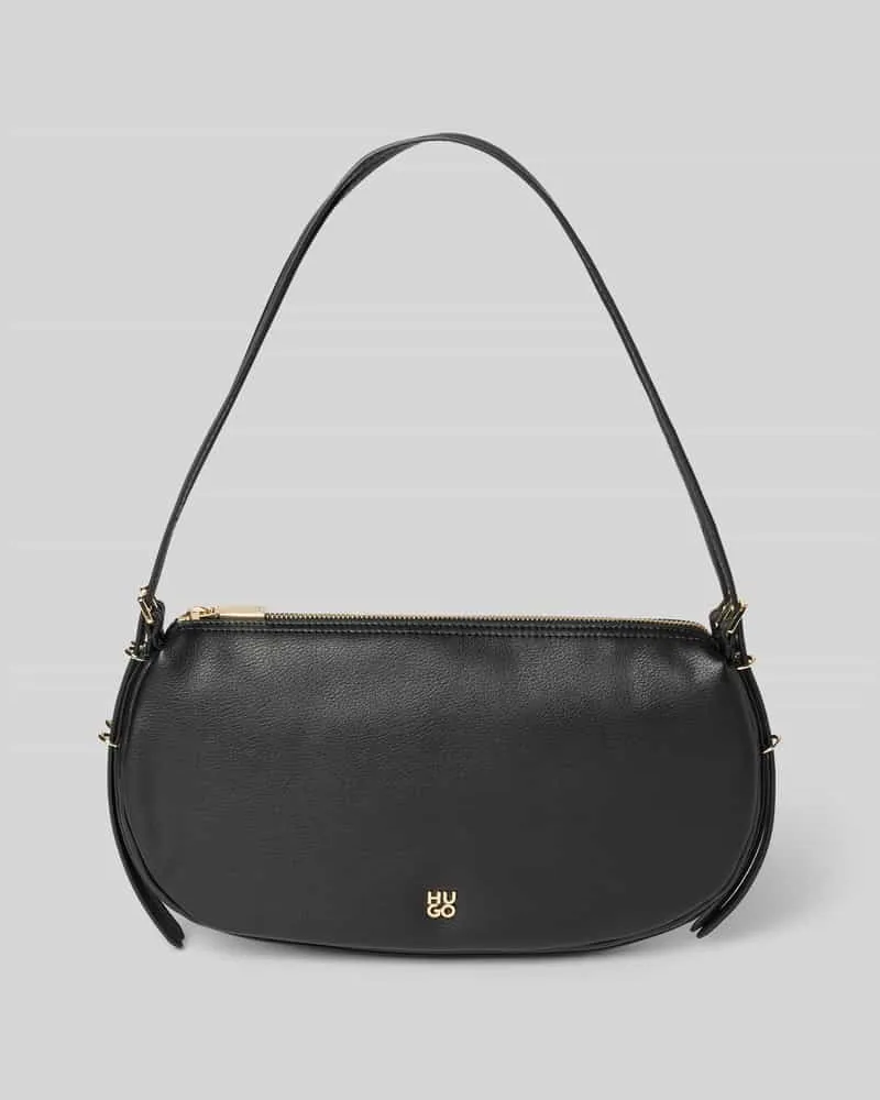 HUGO BOSS Henkeltasche in Lederoptik mit Logo-Detail Modell 'Neeko P Black