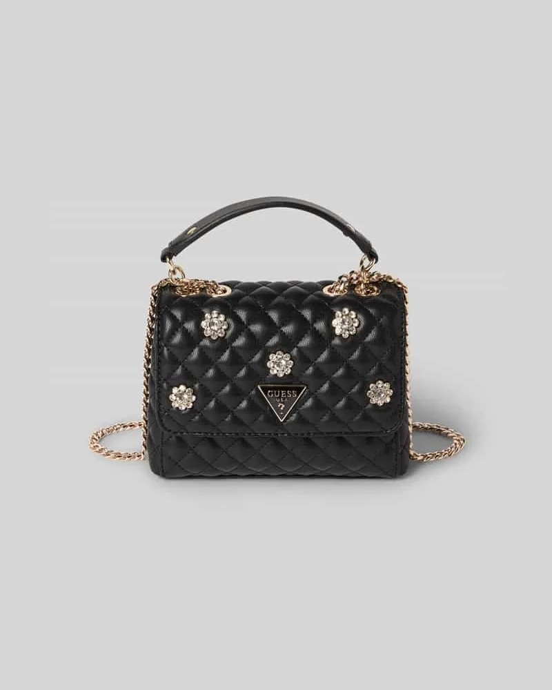 Guess Handtasche mit Steppnähten Modell 'EVERLEE Black