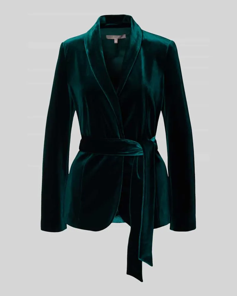 Christian Berg Blazer mit Reverskragen Gruen
