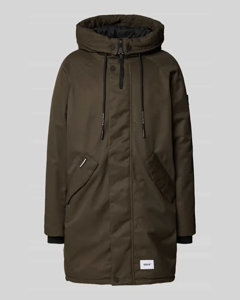 khujo Jacke mit Kapuze Modell 'Hant Oliv