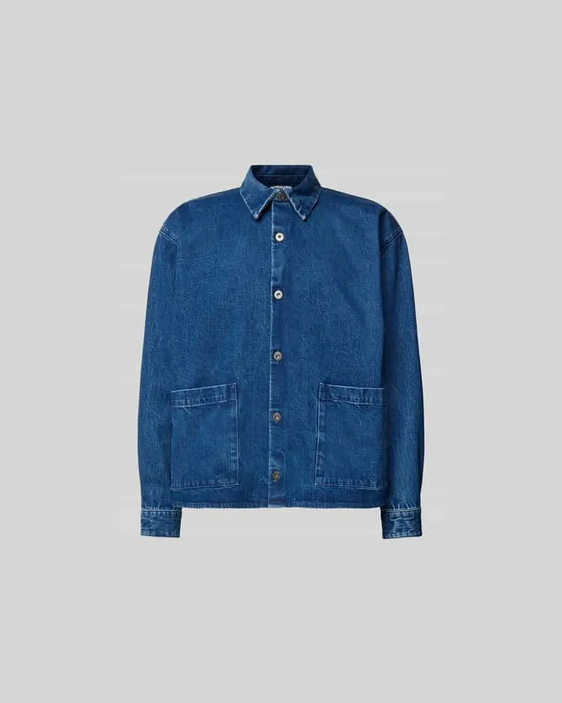 Won Hundred Freizeithemd in Denim-Optik Blau