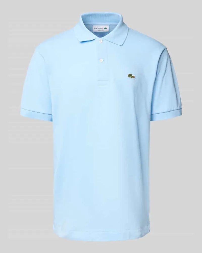 Lacoste Regular Fit Poloshirt aus reiner Baumwolle Hellblau