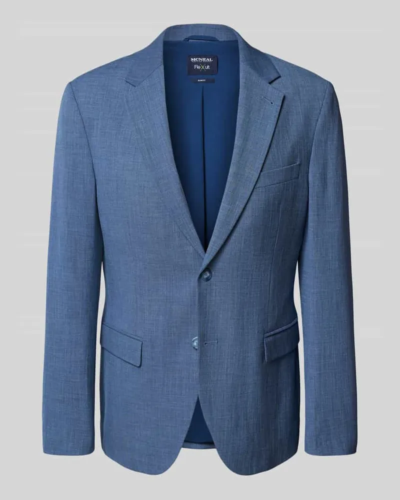 McNeal Slim Fit Sakko mit Brustleistentasche Blau