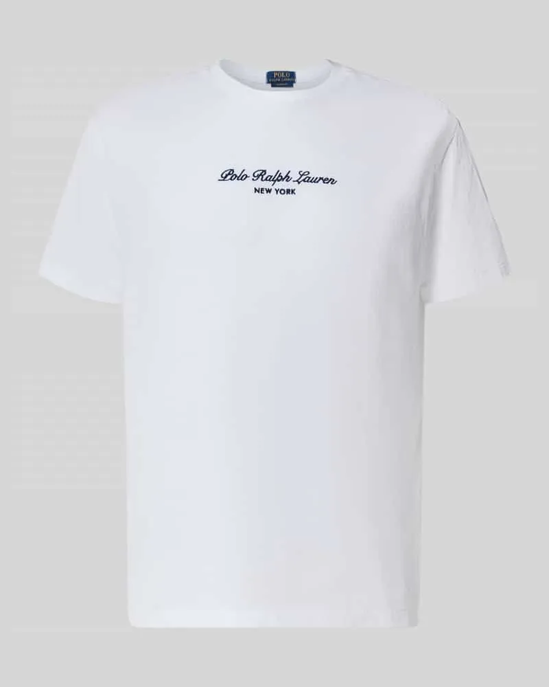 Ralph Lauren Regular Fit T-Shirt aus reiner Baumwolle Weiss