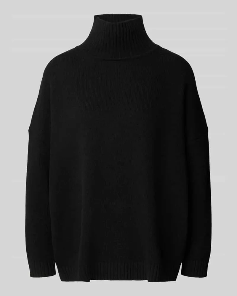 Max Mara Oversized Rollkragenpullover aus reiner Schurwolle Modell 'BORGIA Black