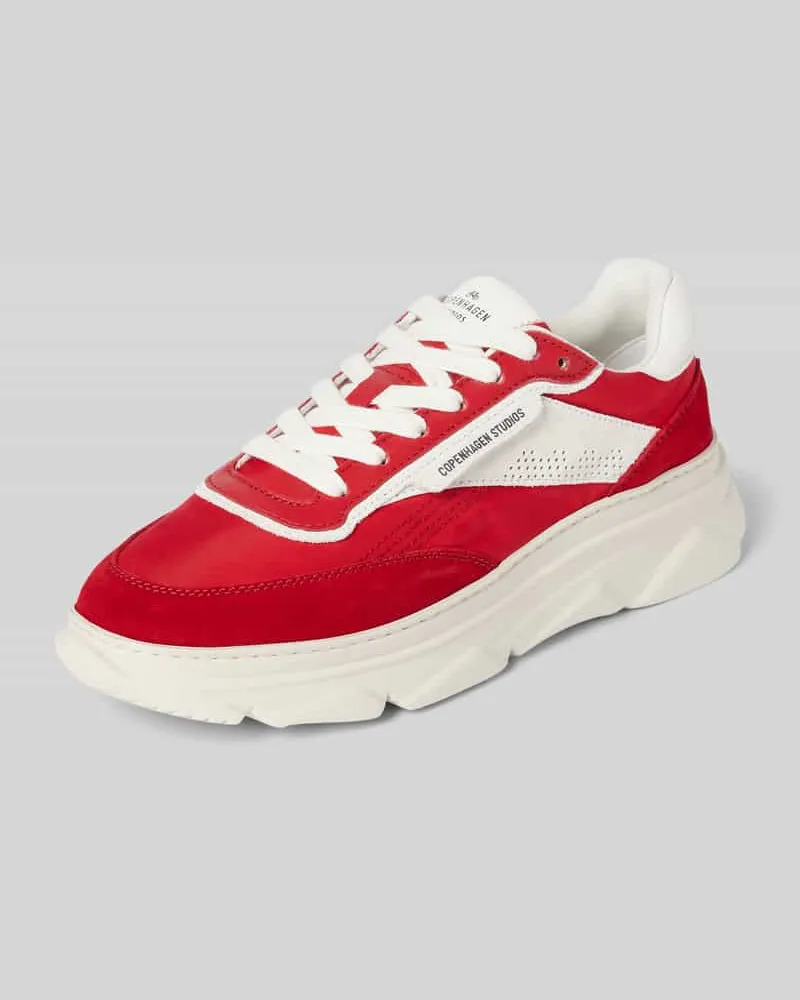 Copenhagen Sneaker mit Label-Print Rot