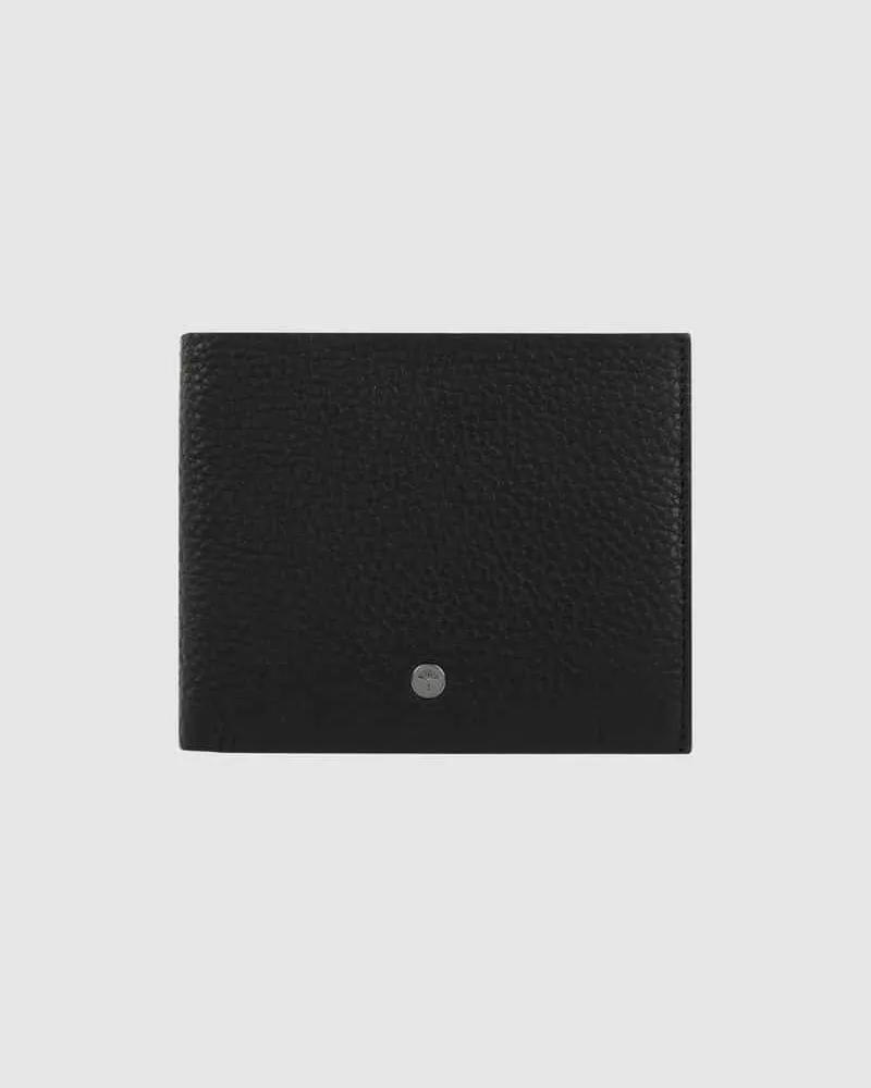 JOOP! Geldbörse aus Leder mit Logo-Applikation Black