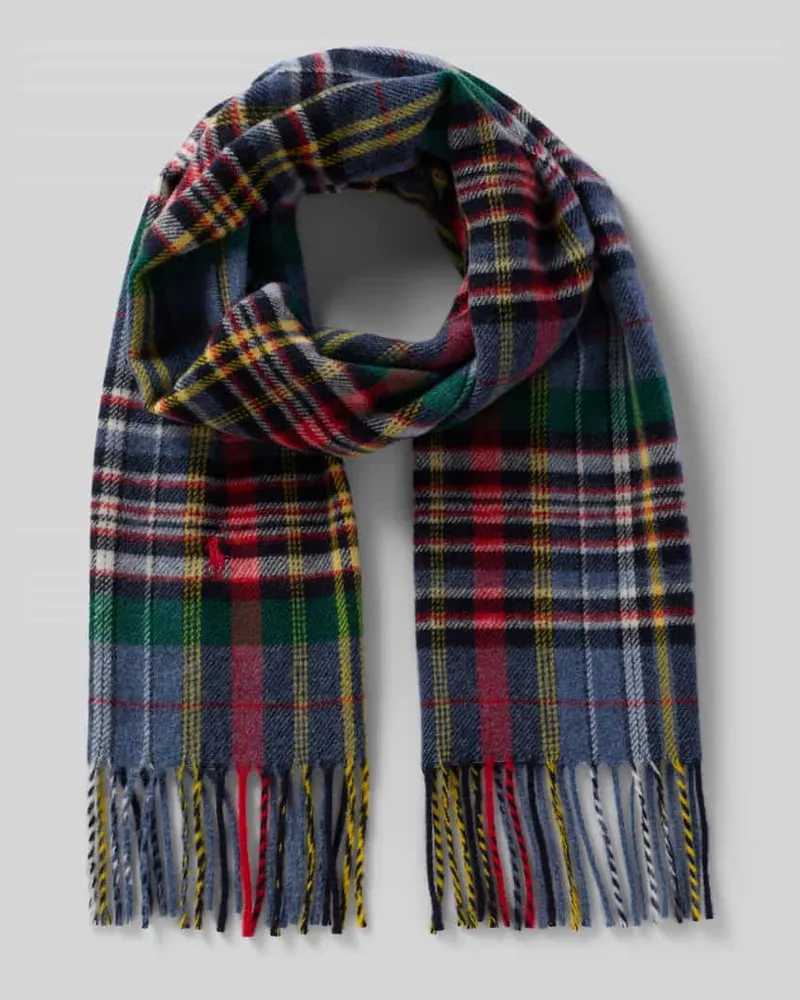 Ralph Lauren Schal mit Label-Stitching Royal