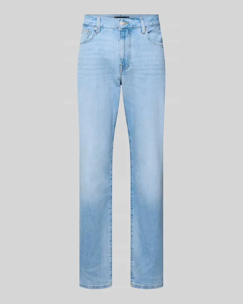 Tommy Hilfiger Slim Straight Fit Jeans aus Baumwoll-Mix Jeansblau