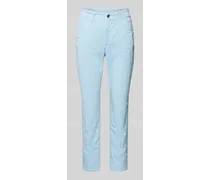 Slim Fit Jeans in unifarbenem Design Modell 'MELANIE