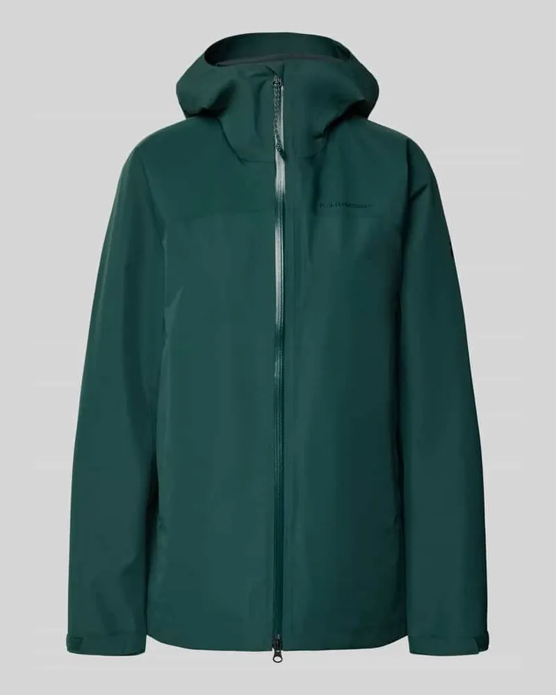 Peak Performance Regular Fit Jacke mit Logo-Print Modell 'Treeline Dunkelgruen