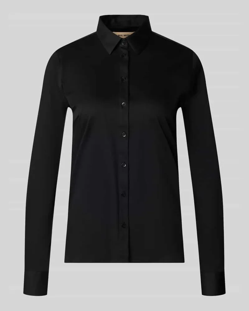 Mos Mosh Hemdbluse mit Sportmanschetten Modell 'Tina Black