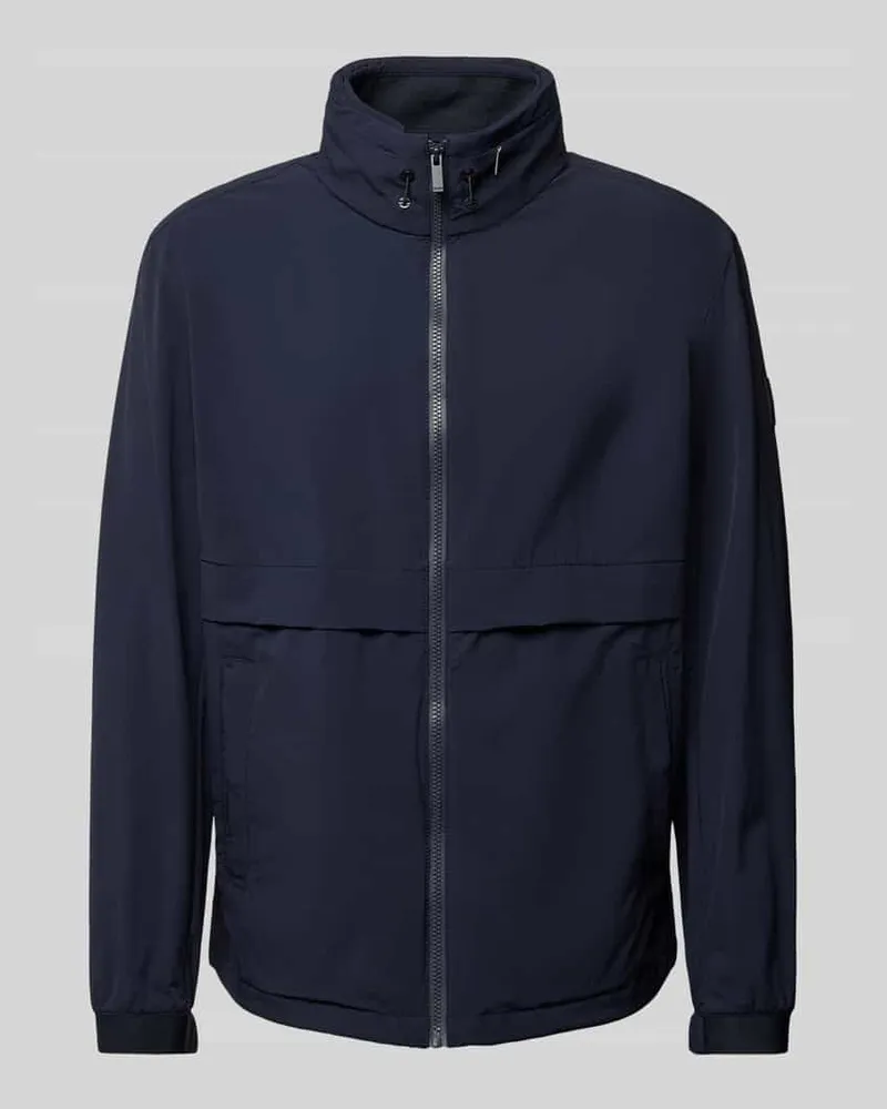 HUGO BOSS Jacke mit Reißverschluss Modell 'Caldar Marine