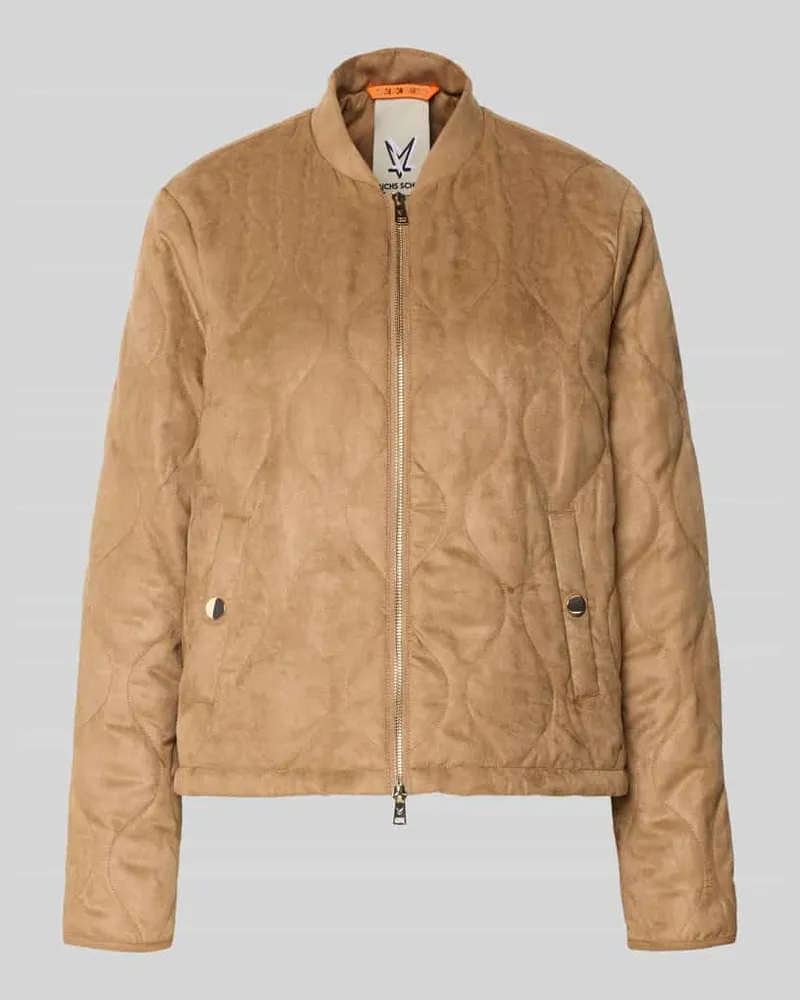 Fuchs Schmitt Jacke mit Stehkragen und Zweiwege-Reißverschluss Camel