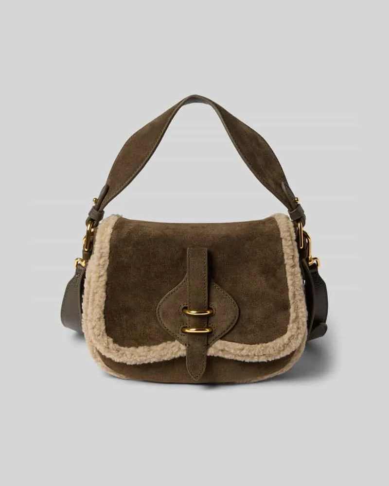 Coccinelle Handtasche aus echtem Leder Modell 'Mavery Dunkelgruen