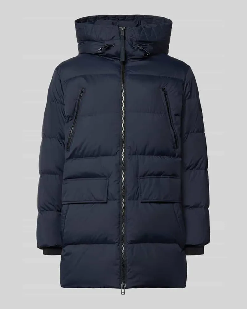 Marc O'Polo Regular Fit Daunenjacke mit Kapuze Dunkelblau