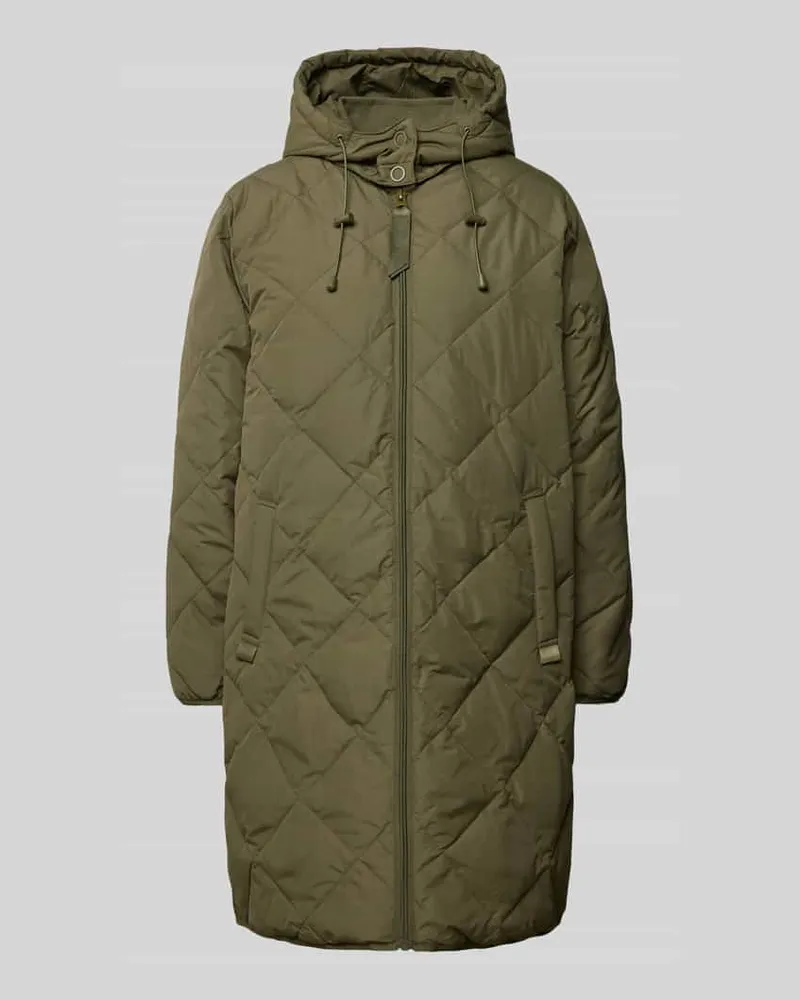 FREEQUENT Steppmantel mit Kapuze Modell 'Signa Khaki