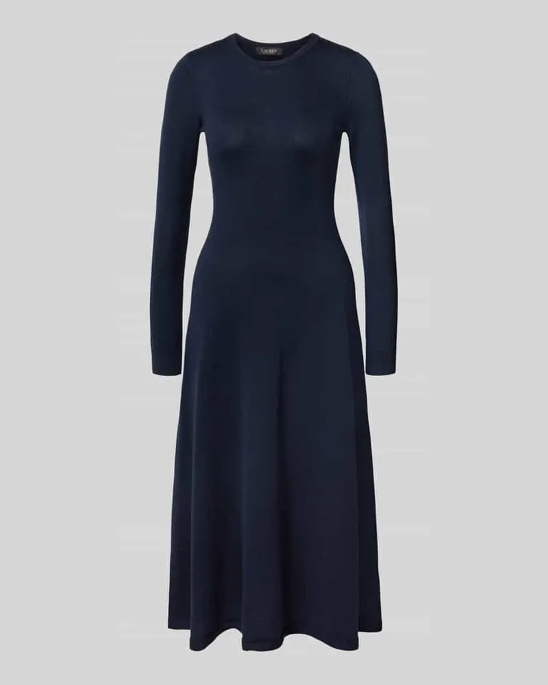 Ralph Lauren Midikleid aus Wolle mit Rundhalsausschnitt Modell 'VORLEY Marine