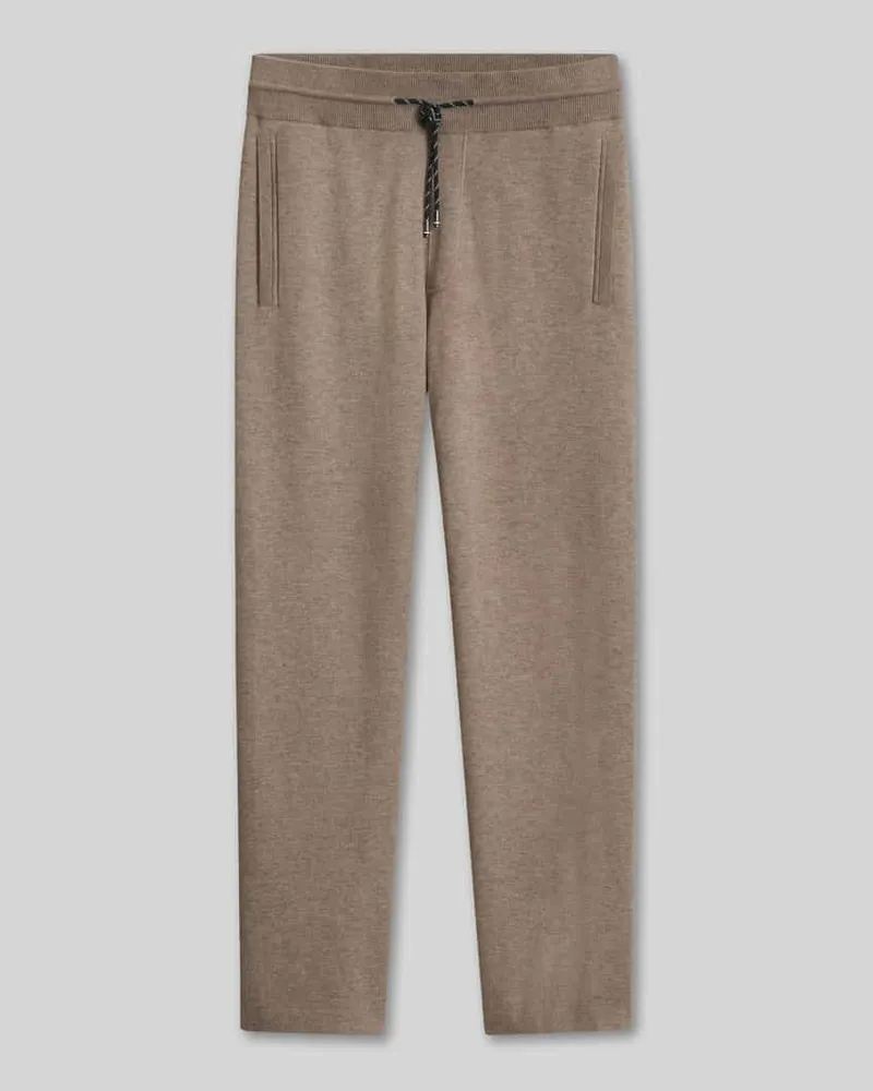 HUGO BOSS Regular Fit Jogginghose mit Logo-Detail Taupe