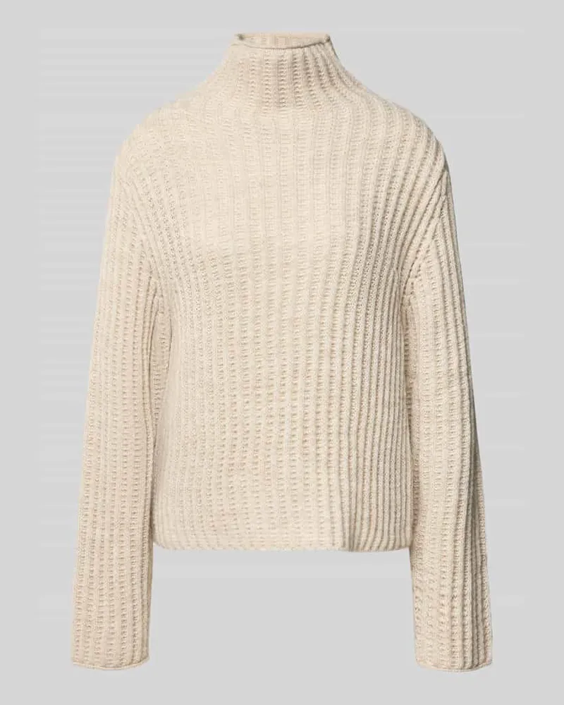 Drykorn Strickpullover mit Stehkragen Modell 'ARWIE Offwhite