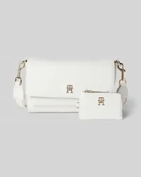 Tommy Hilfiger Handtasche mit Label-Applikation Modell 'Joy Offwhite