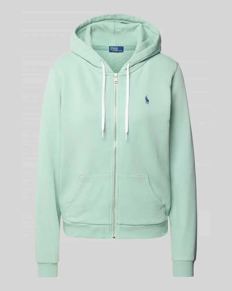 Ralph Lauren Sweatjacke mit Label-Stitching Gruen