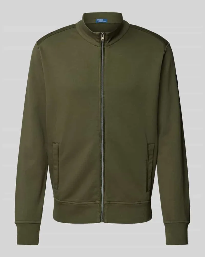 Ralph Lauren Sweatjacke mit Label-Detail Oliv