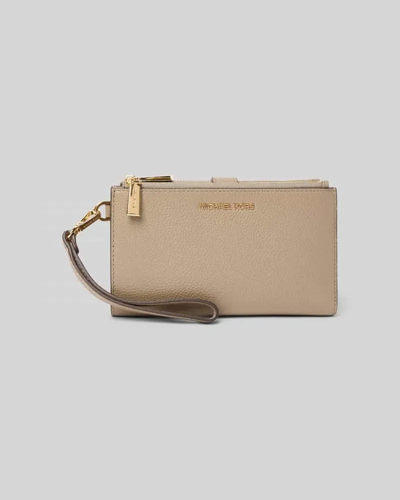 Michael Kors Portemonnaie mit Trageschlaufe Modell 'JET SET Taupe