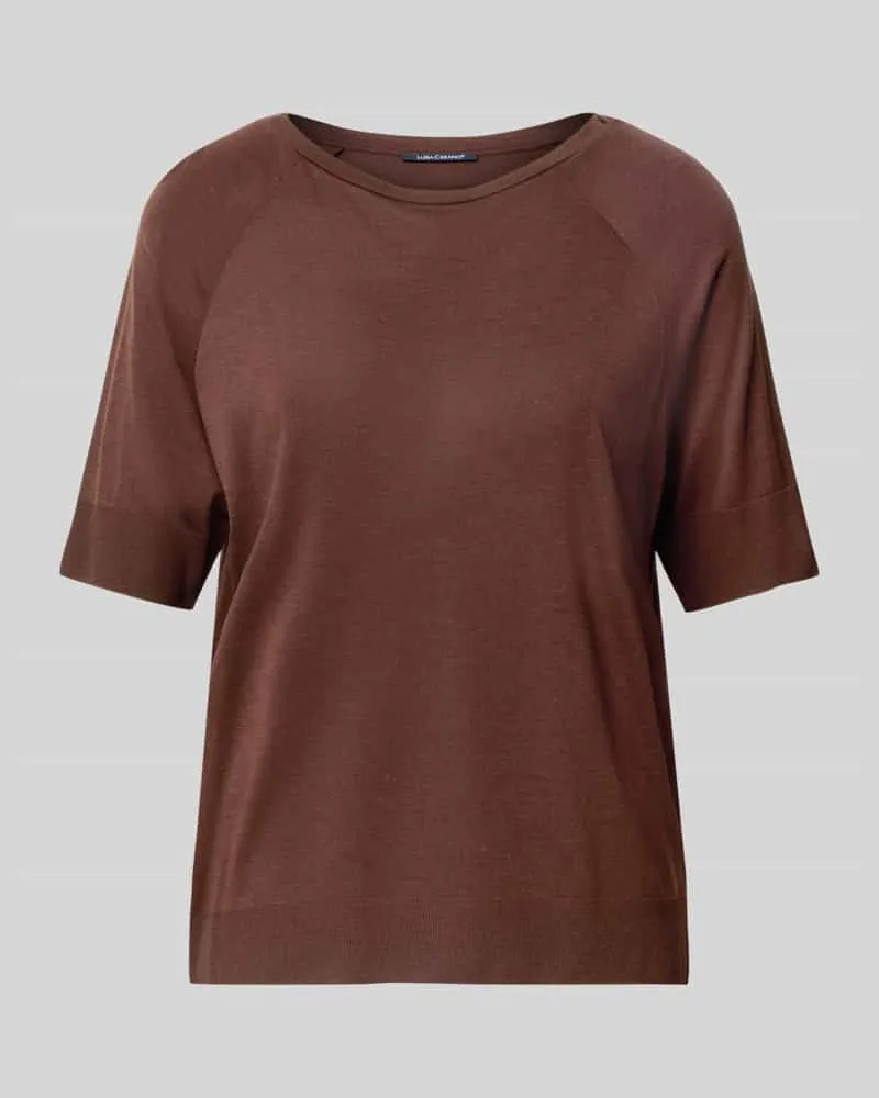 Luisa Cerano Shirt aus Lyocell-Mix Dunkelbraun