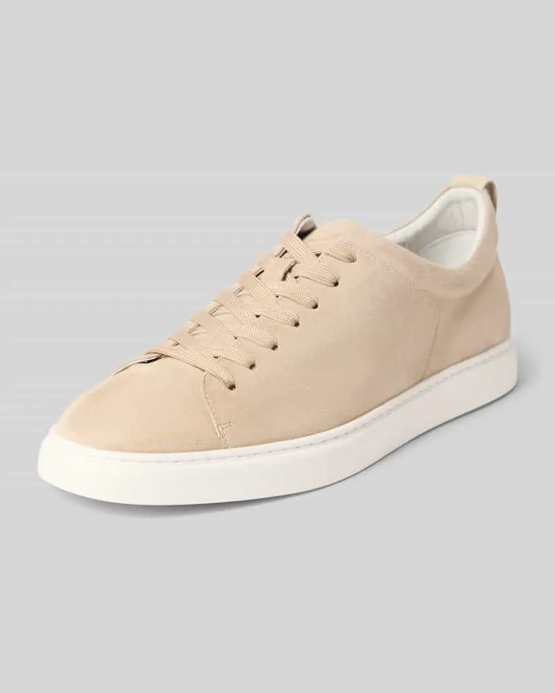 CG Sneaker aus echtem Leder in Velours-Optik Modell 'Uwin Beige