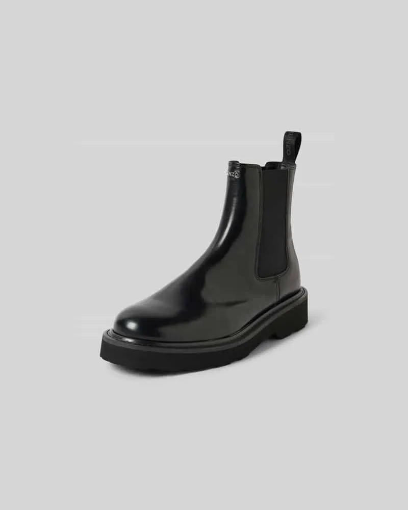 Kenzo Chelsea Boots mit elastischen Einsätzen Black