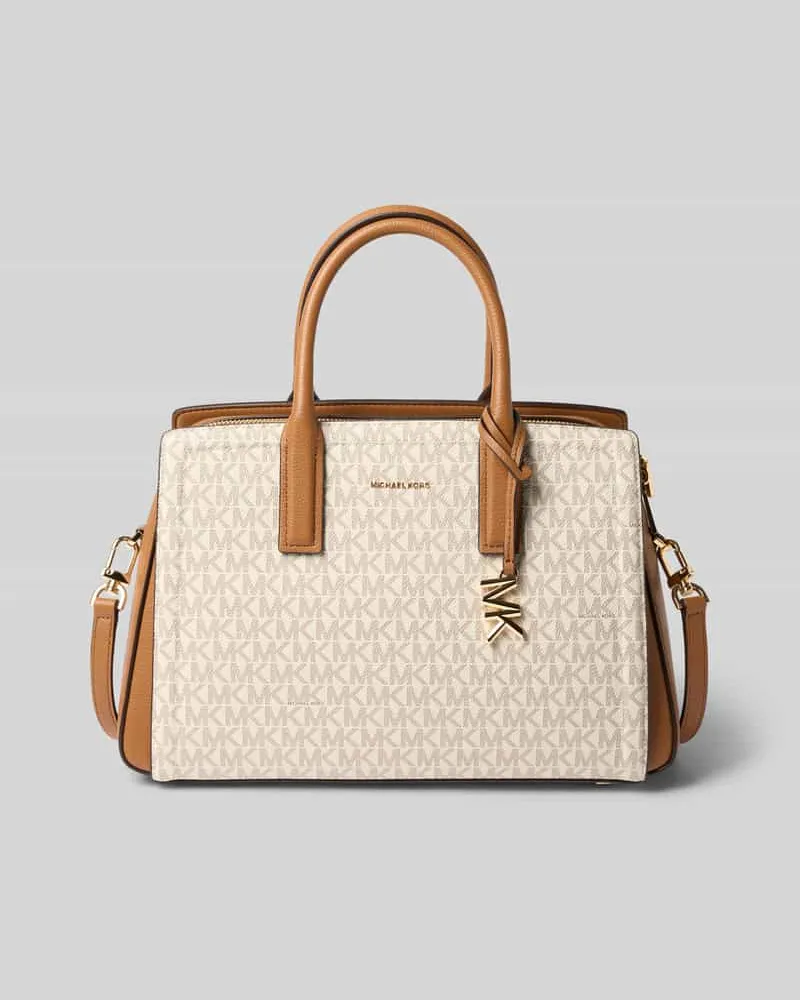 Michael Kors Handtasche mit Logo-Muster Modell 'LAILA Ecru
