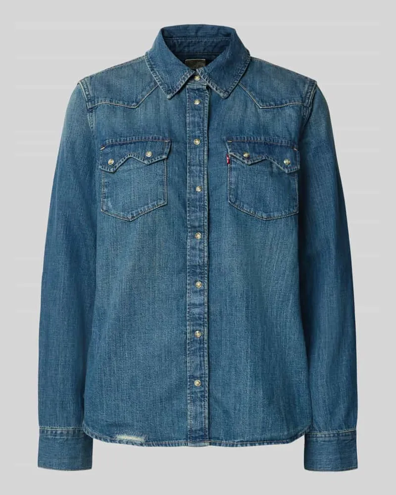 Levi's Relaxed Fit Jeanshemd aus reiner Baumwolle Blau
