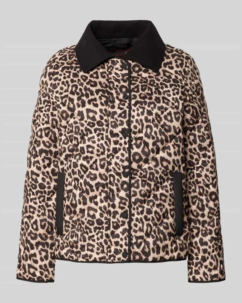 Christian Berg Jacke mit Eingrifftaschen Mittelbraun