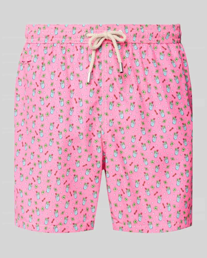 MC2 Saint Barth Badehose im Allover-Look Modell 'LIGHTING MICRO FANTASY Pink