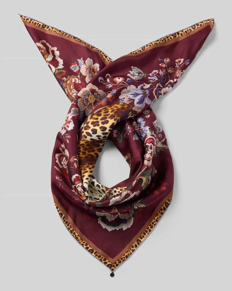 Codello Tuch aus Seide im Allover-Look Bordeaux
